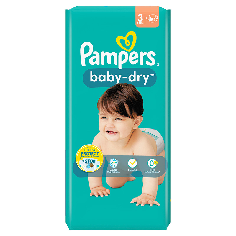 Pampers Baby-Dry maat 3 ( 6-10 kg ) 52 XXS to be, producten voor thuis - Kleinschalige kinderopvang XXS in Cuijk en Uden